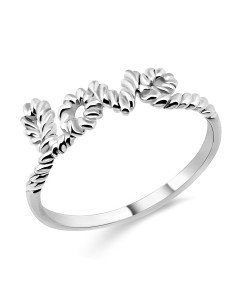 Spiral Love Silver Ring NSR-414